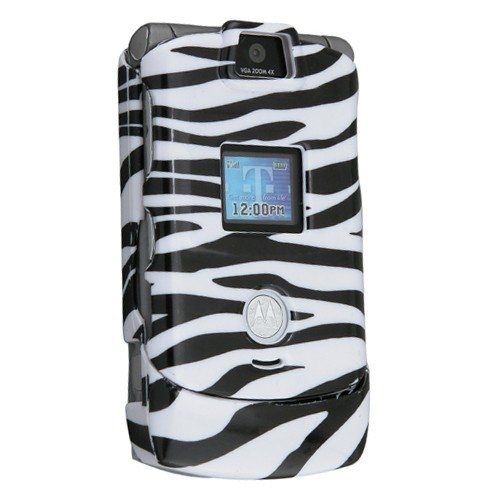 EforcityZebra Clip-on Case for Motorola Razr V3 / V3c / V3m