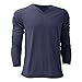 Canvas Mens Triblend Long Sleeve V-Neck T-Shirt