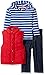 Nautica Boys' Three Piece Set with Puffer Vest and Hooded Top