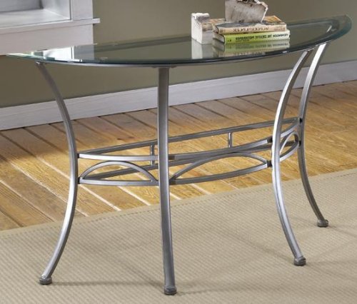 Abbington Console Table GLASS DARK PEWTER