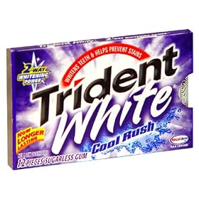 Trident Gum, Cool Rush, Sugarless, 12 PK by Cadbury Schweppes plc