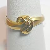 14K Yellow Gold Orange Diamond Ring