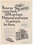 1969 Rent GM Car National Car Rental Max Computer Print Ad