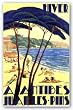 Antibes/Hiver, ca. 1930 by De Guinhald 36"x24" Art Print Poster