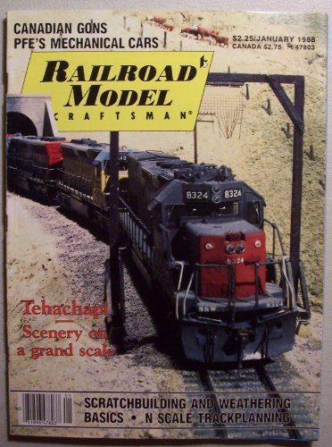 Railroad Model Craftsman [ January 1988, Vol. 56 No. 8 ] (Tehachapi Scenery on a grand scale)