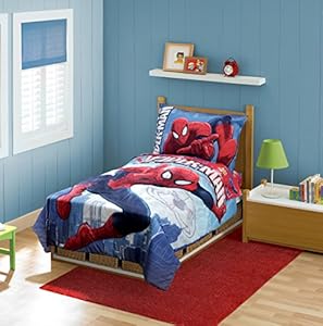 Marvel Spiderman Toddler Bedding Set, Above the City