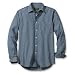 Legend Wash Long-Sleeve Patterned Poplin Shirt (Regular M Indigo)