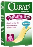 Curad Sensitive Skin Sensitive Skin Adhesive Bandages, Regular Size 30 ea
