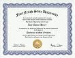 Foot Fetish Degree: Custom Gag Diploma Doctorate Certificate (Funny Customized Joke Gift - Novelty Item)