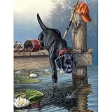 Reeves 9-Inch by 12-Inch Paint by Number Artist's Collection, Ripples