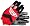 JT Pro Series Men's Paintball Gloves - Small - Red / White