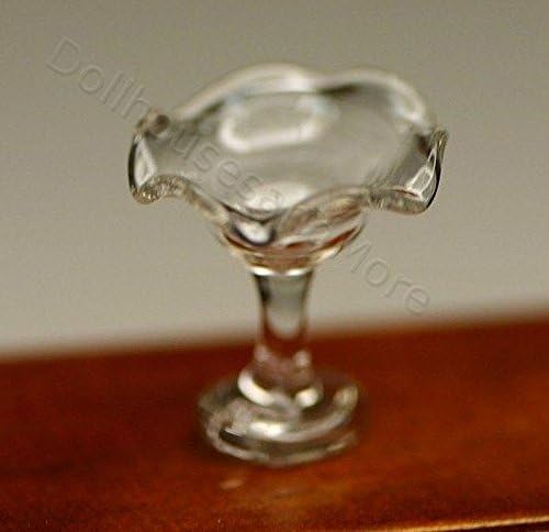 Dollhouse Miniature Hand Blown German Glass Fruit Bowl