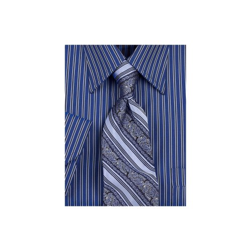 Paul Fredrick Satin Paisley Stripe Silk Tie
