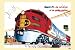 Art Poster, Santa Fe - The Red Streak of Golden Prairies - 27.5 x 18.75