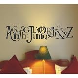 Alphabet Wall Decal Size: 12 H, Color of Graphic: Light Grey, Emailed Proof: Yes
