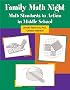 Family Math Night: Middle School Math Standards in Action