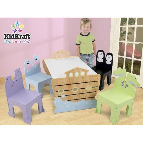 Noah's Ark Table and Chair Set