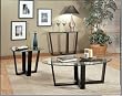 Black Sofa Table with Glass Top By Coaster Furniture