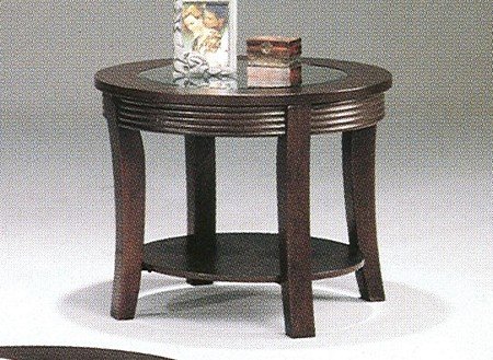 Coaster Simpson Round End Glass Top