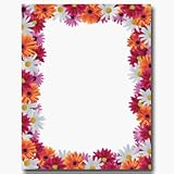 Daisy Bordered Paper, 8.5 x 10.875