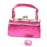 Adorable Cute Lil' Diamond Patterned Twist Lock Coin Purse ~ Your Choice of Pink or Brown! by Coin Purse Ks Charming Designs
