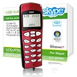 Electronics : Sogatel - VISTA XP Skype compatible phone with LCD screen (Red)