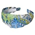 Xhilaration&reg; Fabric Covered Floral Headband - Blue/Green/White