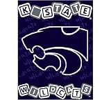 Kansas State Wildcats Acrylic Triple Woven Jacquard Baby Blanket/Throw (36x46) - NCAA College Athletics