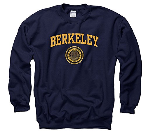 New Agenda Men's University Of California Berkeley Arch Seal CrewNeck Sweatshirt