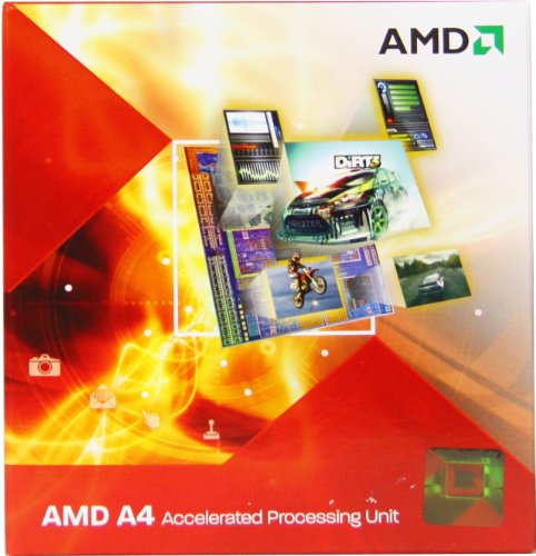 AMD A4-3400 Box Prozessor (2,7GHz, Sockel FM1, 1MB Cache, 65 Watt)