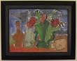 Tulips Still Life, Original Oil Painting By Carmel Artist Janet Ament de la Roche - Framed Artwork