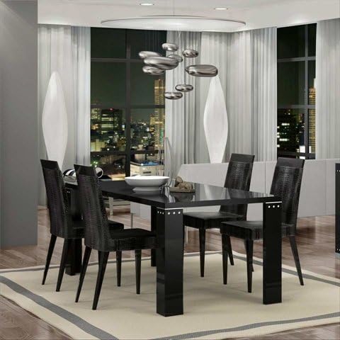 Athome USA ADDBLTA11 Black Lacquer Armonia Extention for Dining Table