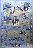 Review Dufex Craft Products  / A4 sheet 3D step by step Dufex Freestyle die cut decoupage and design elements - musical instruments