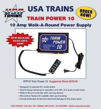 USA Trains USARTP10 Train Pwr 10Amp Walk-Around