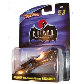 Hot Wheels P4408 Batman The Animated Series Batmobile Diecast Vehicle (1:50 Scale) Series 3