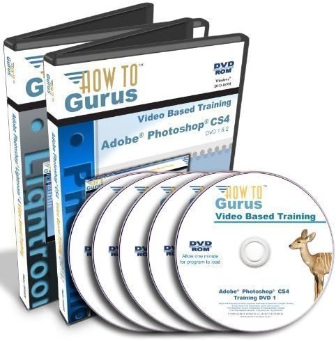 Adobe Photoshop CS4 Tutorial and Adobe Photoshop Lightroom 4 Training on 5 DVDs