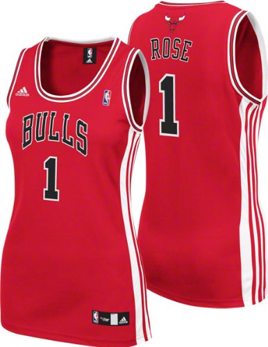 NBA Women's Chicago Bulls Derrick Rose Replica Jersey (Red, Medium)