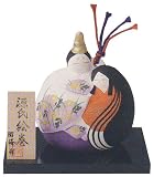 陶磁器製　雛人形　昭峰作　源氏絵巻　土鈴