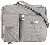 Baggallini Luggage Large Wallet Bag, Silver, One Size