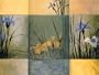 Pimpernel Iris Squares Placemats - Set of 4 (Large)