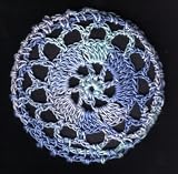 Ocean Multi Cartwheel Crocheted Hair Bun Cover- MEDIUM