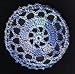 Ocean Multi Cartwheel Crocheted Hair Bun Cover- MEDIUM