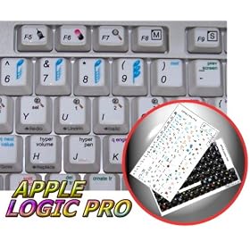 APPLE LOGIC PRO KEYBOARD STICKERS (WHITE)