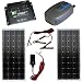 HQRP KIT (170W (85W+85W) Monocrystalline Solar Panel, 20A Solar Charge Controller / Regulator, 200W Power DC / AC Inverter, Red & Black Clamps and Cigarette Lighter (Female)) for Solar Systems