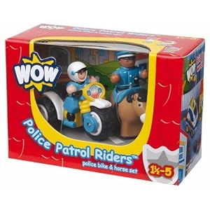 Wow Toys Police Patrol Rider Police Bike and Horse Set