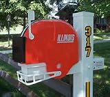 Illinois Fighting Illini Helmet Style Mailbox