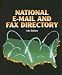Book National E-mail and Fax Directory (National E-Mail and Fax Directory)