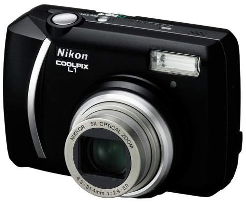 Nikon Coolpix L1 6.2MP Digital Camera with 5x Optical Zoom (Black)
