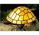 Meyda Tiffany - 10271: Victorian - 4"H X 9"W X 6"D Tiffany Turtle Accent Lamp