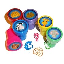 ~ 24 ~ Jungle Zoo Safari Stampers Self-ink Stamps ~ NEW
